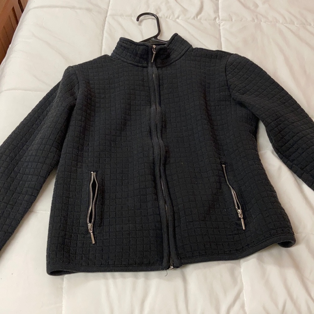 Karen Scott black workout jacket